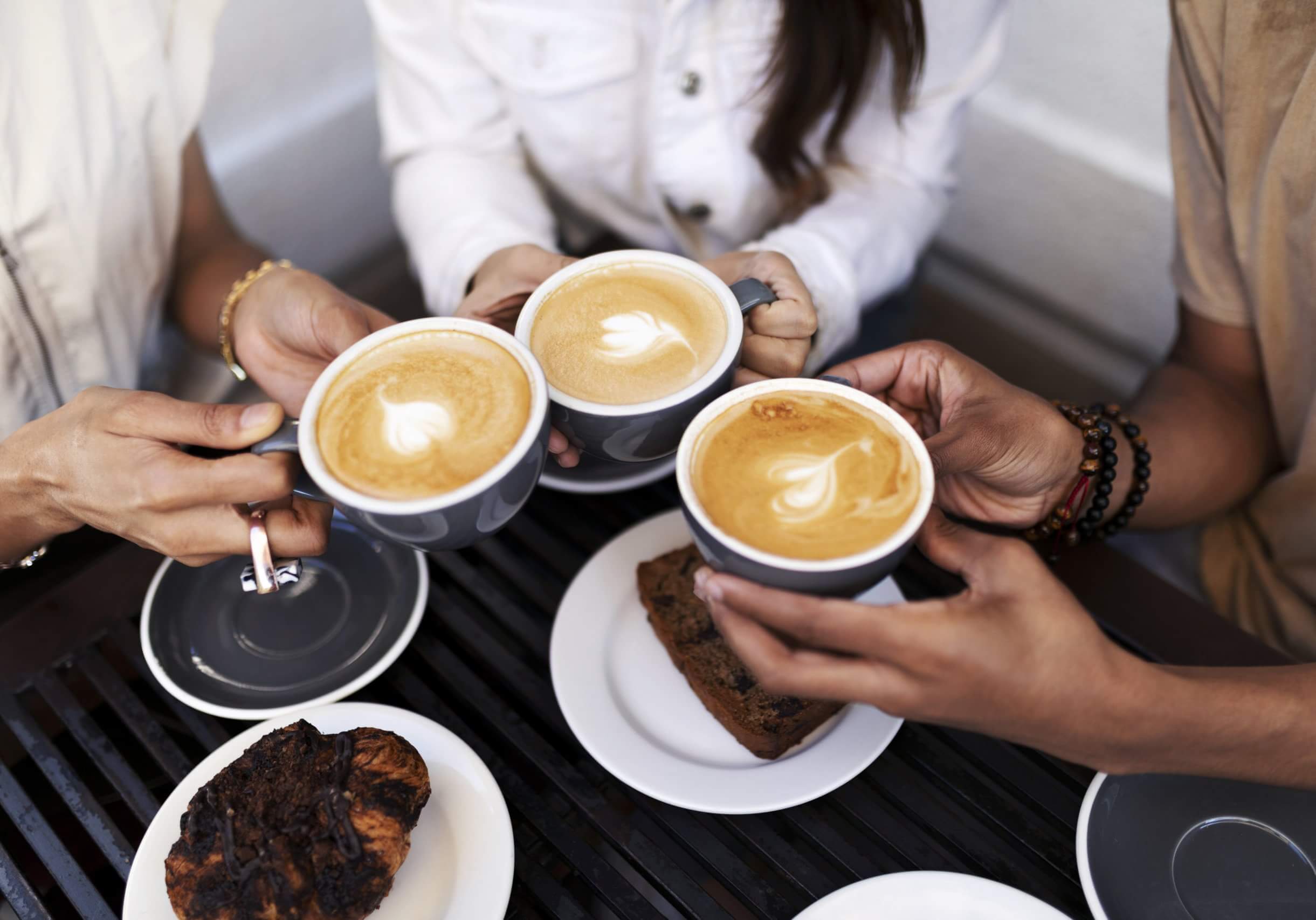 Friends Enjoying Coffee Together